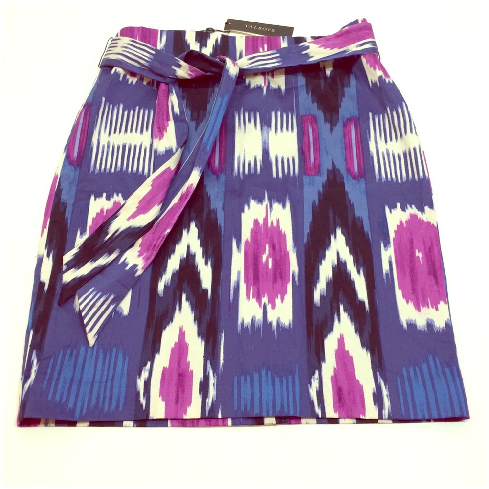 NWT! Ikat pencil skirt - Talbots (size 4 petite) - Picture 2 of 5